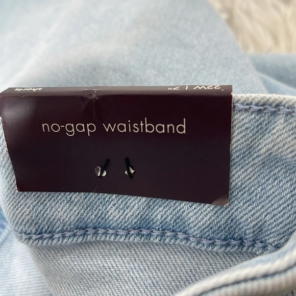 AVA & VIV Women's Plus Size High-Rise Distressed Blue Denim Jean Shorts Size 22W - Picture 8 of 13